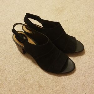 Clarks Artisan Ralene Shine Black Suede Daim Noir